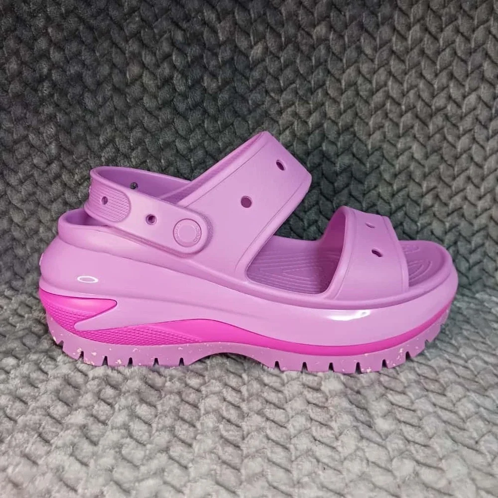 Crocs Classic‎ Mega Crush Sandal Juice High Womens Size W 9 - M 7 Comfort